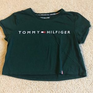 tommy hilfiger crop top